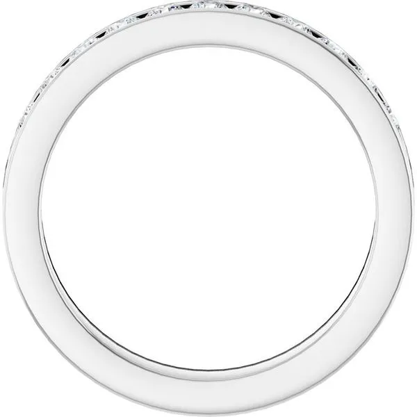 Channel-Set Eleven-Stone Anniversary Band Image 4 Allain's Jewelry New Iberia, LA