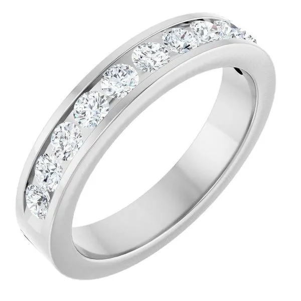 Channel-Set Eleven-Stone Anniversary Band L & L jewelers Scarborough, ME