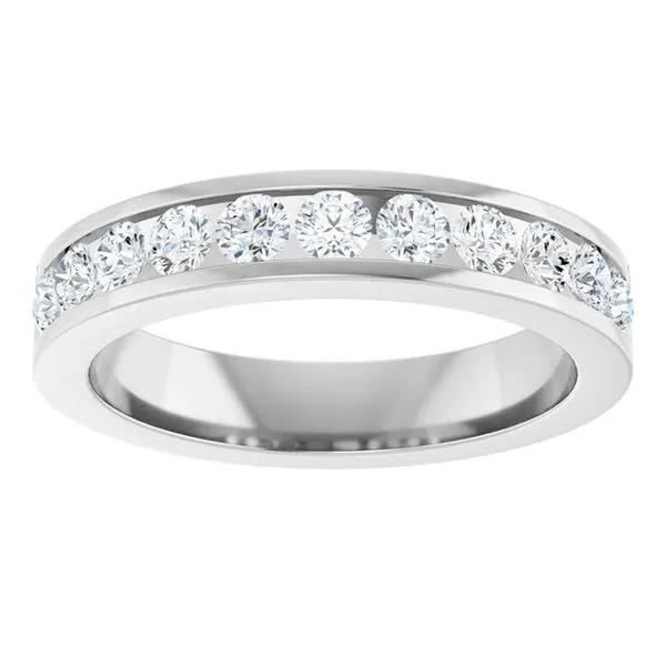 Channel-Set Eleven-Stone Anniversary Band Image 3 L & L jewelers Scarborough, ME