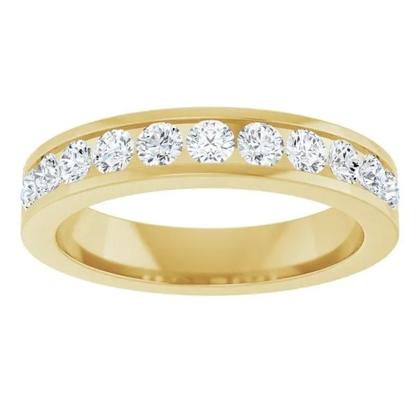 Channel-Set Eleven-Stone Anniversary Band Image 3 L & L jewelers Scarborough, ME