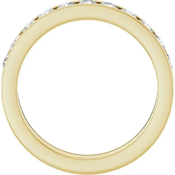 Channel-Set Eleven-Stone Anniversary Band Image 2 Allain's Jewelry New Iberia, LA