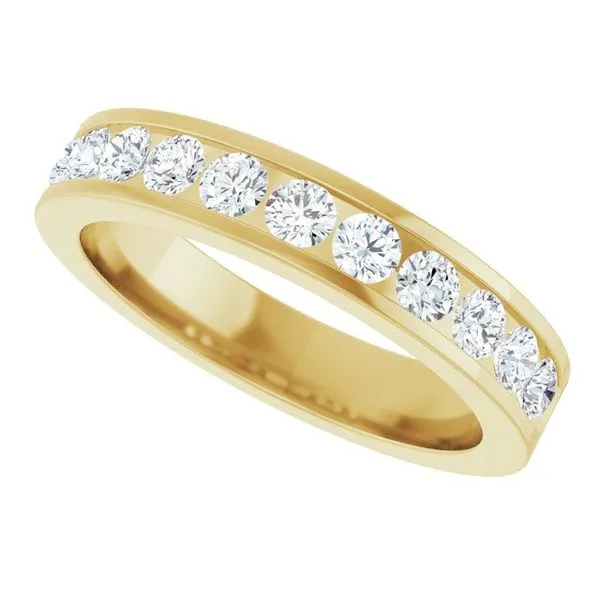 Channel-Set Eleven-Stone Anniversary Band Image 5 Allain's Jewelry New Iberia, LA