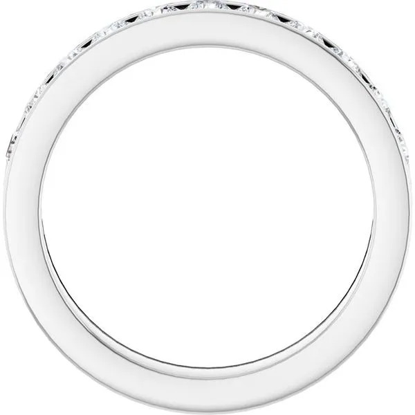 Channel-Set Eleven-Stone Anniversary Band Image 2 Allain's Jewelry New Iberia, LA