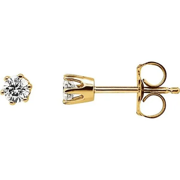 Round 6-Prong Stud Earrings Henry B. Ball Jewelers Canton, OH