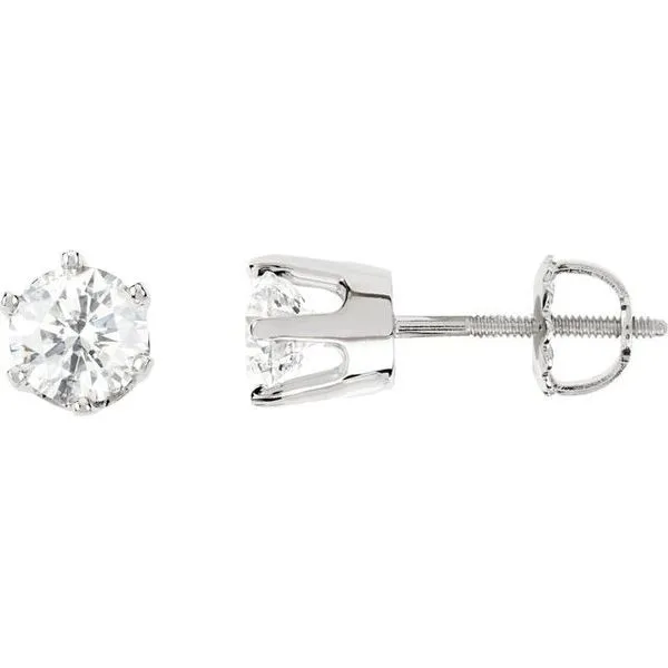 Round 6-Prong Stud Earrings Hart's Jewelers Grants Pass, OR