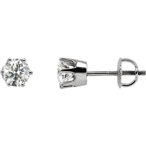 Round 6-Prong Stud Earrings Hart's Jewelers Grants Pass, OR