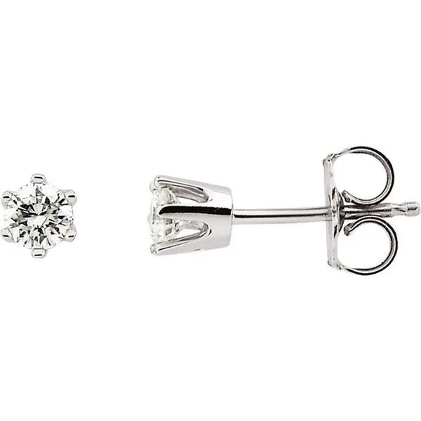 Round 6-Prong Stud Earrings Cherry Street Jewelers Tulsa, OK