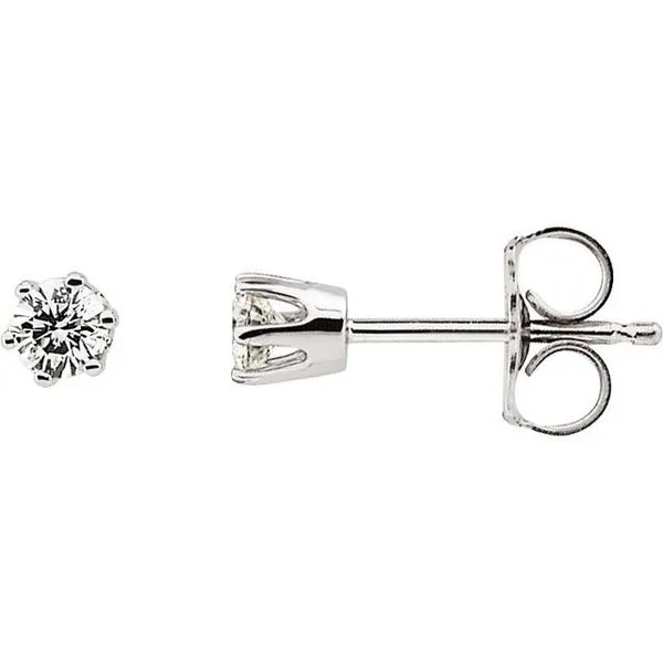 Round 6-Prong Stud Earrings Hart's Jewelers Grants Pass, OR
