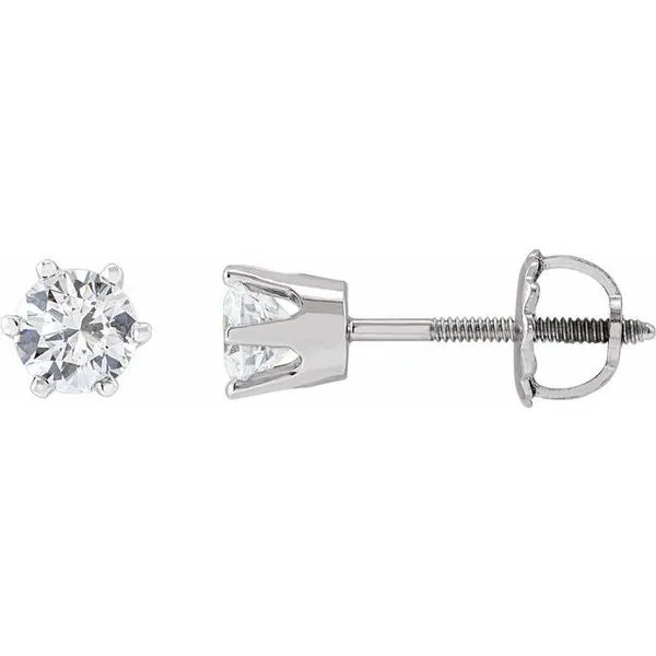 Round 6-Prong Stud Earrings Henry B. Ball Jewelers Canton, OH