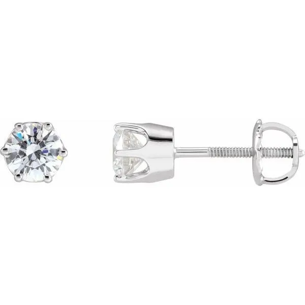Round 6-Prong Stud Earrings Henry B. Ball Jewelers Canton, OH