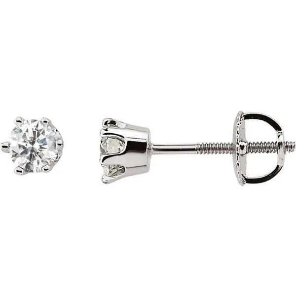 Round 6-Prong Stud Earrings Boyd Jewelers Wesley Chapel, FL