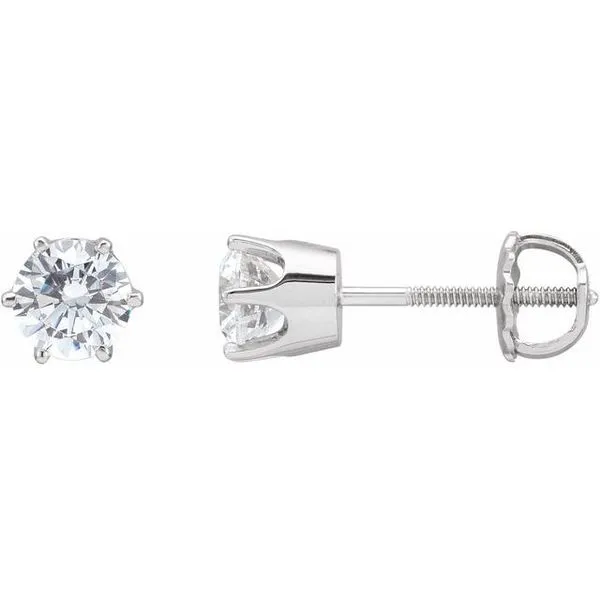 Round 6-Prong Stud Earrings Henry B. Ball Jewelers Canton, OH