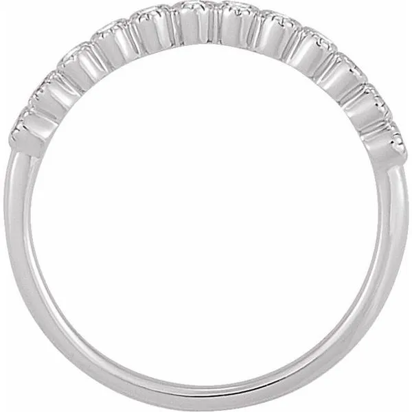 Milgrain Bezel-Set Anniversary Band Image 2 Gold'N Creations Gretna, LA