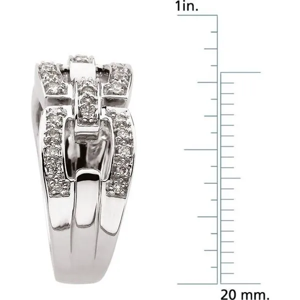 Accented Link Ring Image 4 Henry B. Ball Jewelers Canton, OH