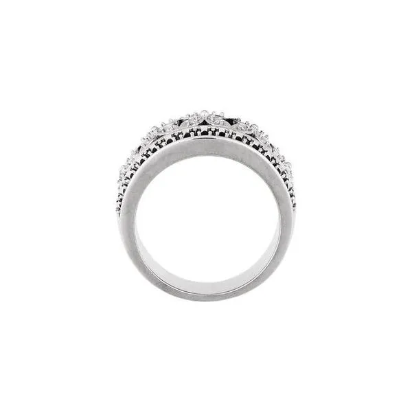 Floral Etruscan-Style Anniversary Band Image 2 Henry B. Ball Jewelers Canton, OH