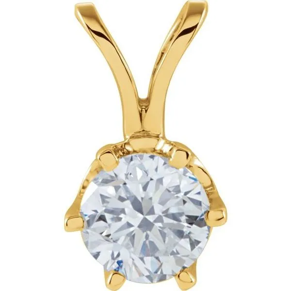Solitaire Necklace Delfine's Jewelry Charleston, WV