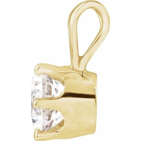 Round 6-Prong Solitaire Pendant Image 2 Scirto's Jewelry Lockport, NY