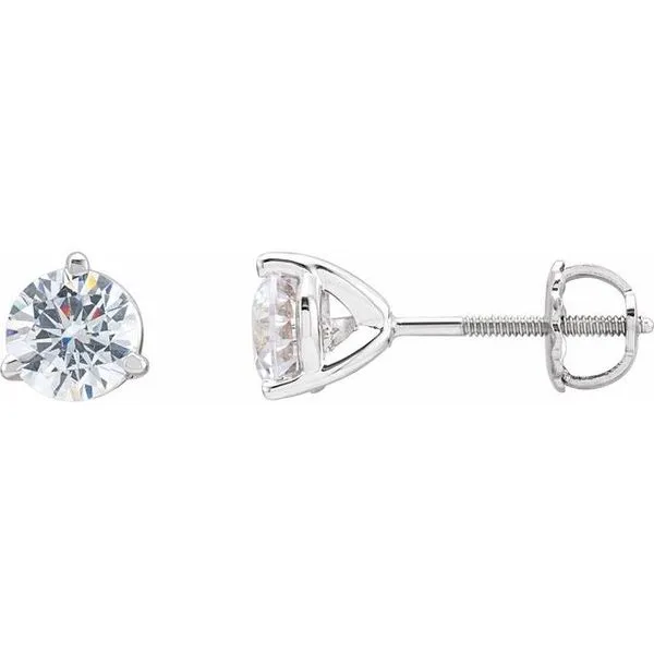 Round 3-Prong Stud Earrings Holly's Jewelry Mountain Home, AR