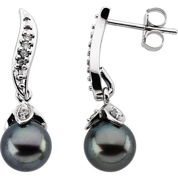 Accented Pearl Earrings J. Meredith Jewelers Delafield, WI