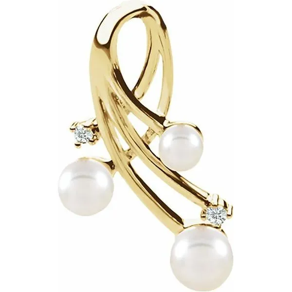 Freeform Pearl Pendant Becky Beck's Jewelry DeKalb, IL