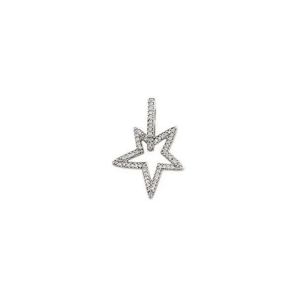 Accented Star Pendant Linwood Custom Jewelers Linwood, NJ
