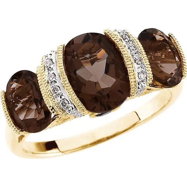 Three-Stone Ring John E. Koller Jewelry Designs owasso, OK