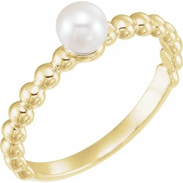 Beaded Stackable Pearl Ring Long Jewelers Chesapeake, VA