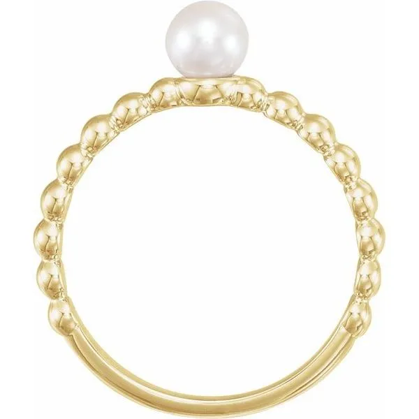 Beaded Stackable Pearl Ring Image 2 Long Jewelers Chesapeake, VA