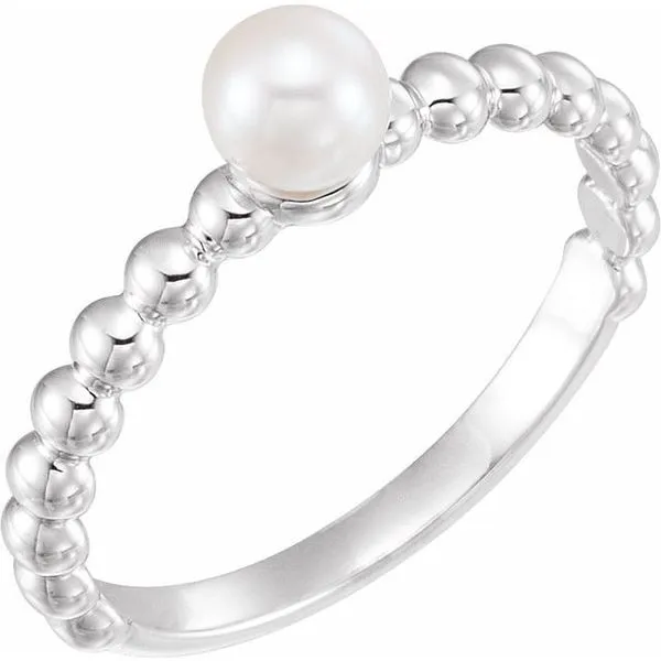 Beaded Stackable Pearl Ring Hopman Jewelers Elkhart, IN