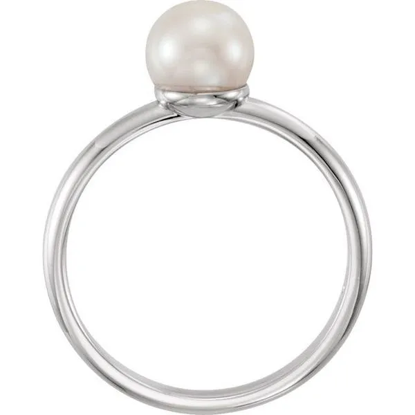 Pearl Ring Image 2 M. J. Thomas Jewelers, Ltd. Stratford, CT