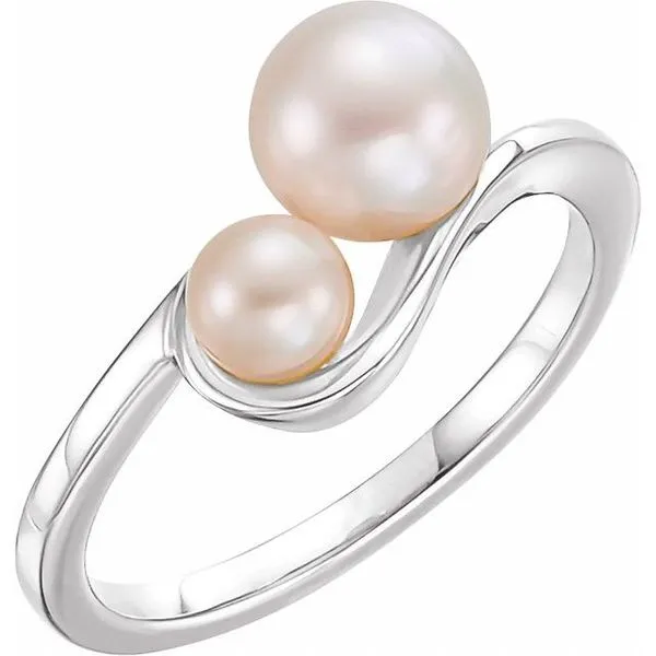 Two-Stone Pearl Ring The Diamond Shop, Inc. Lewiston, ID