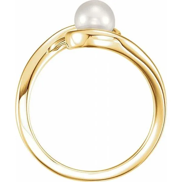 Pearl Freeform Ring Image 2 Linwood Custom Jewelers Linwood, NJ