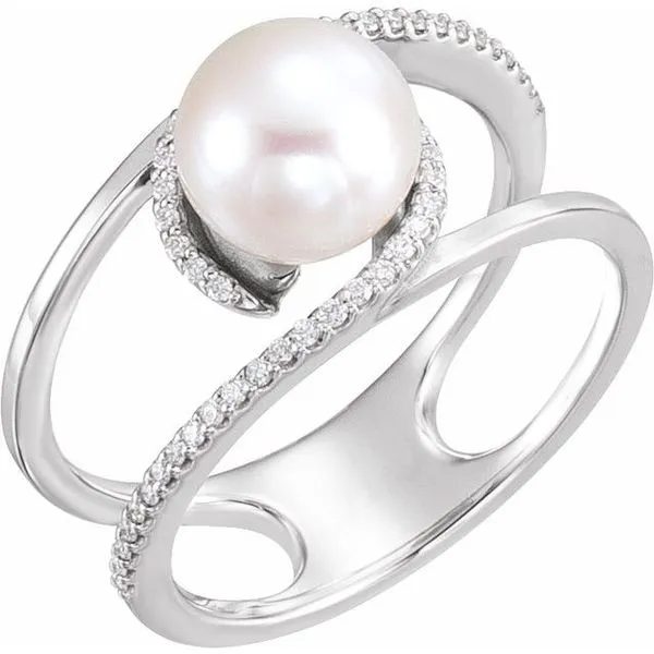 Pearl Negative Space Ring Holly's Jewelry Mountain Home, AR