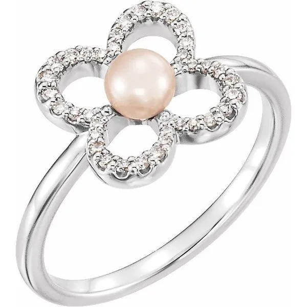 Pearl Clover Ring Long Jewelers Chesapeake, VA
