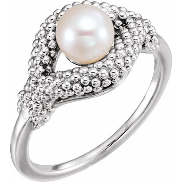 Beaded Pearl Ring The Diamond Shop, Inc. Lewiston, ID
