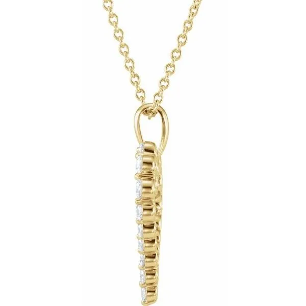 Accented Heart Necklace Image 2 Hopman Jewelers Elkhart, IN