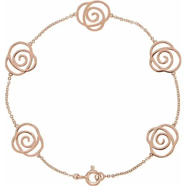 Floral Station Bracelet Henry B. Ball Jewelers Canton, OH