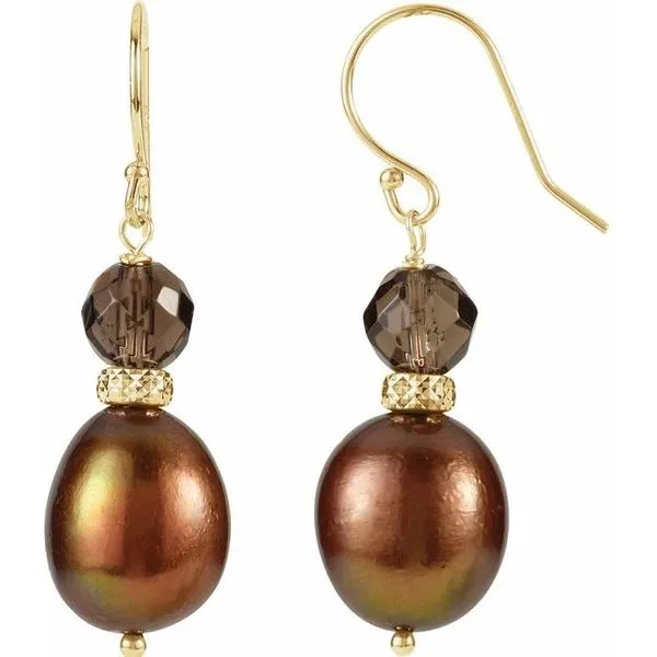 Accented Pearl Earrings D'Errico Jewelry Scarsdale, NY