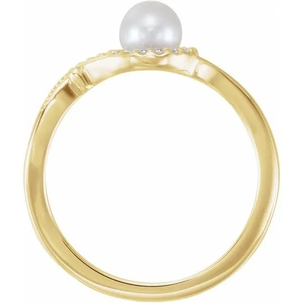 Pearl Bypass Ring Image 2 The Diamond Shop, Inc. Lewiston, ID