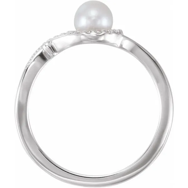Pearl Bypass Ring Image 2 Holly's Jewelry Mountain Home, AR