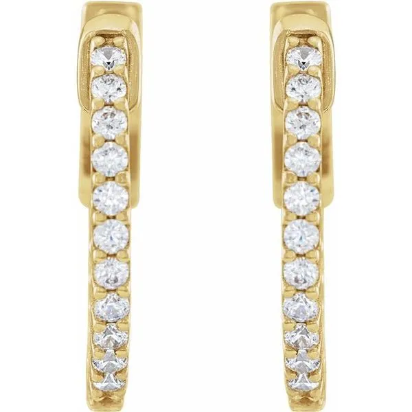 Inside-Outside Hoop Earrings Image 2 Hopman Jewelers Elkhart, IN