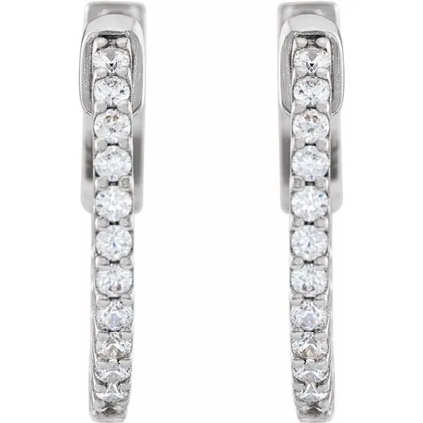 Inside-Outside Hoop Earrings Image 2 J. West Jewelers Round Rock, TX