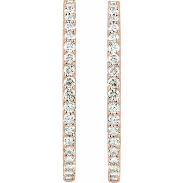 Inside-Outside Hoop Earrings Image 3 Rasmussen Jewelers Spanish Fork, UT