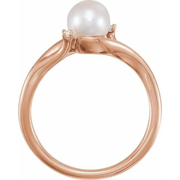 Pearl Bypass Ring Image 2 Jerald Jewelers Latrobe, PA
