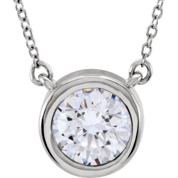 Bezel-Set Solitaire Necklace Arnold's Jewelry and Gifts Logansport, IN