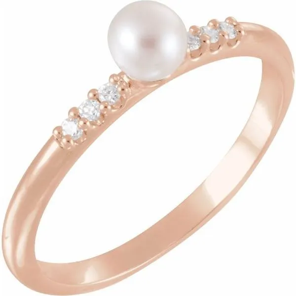 Accented Stackable Pearl Ring Jerald Jewelers Latrobe, PA