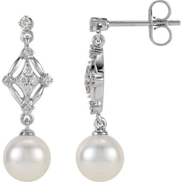 Vintage-Inspired Pearl Earrings J. Meredith Jewelers Delafield, WI