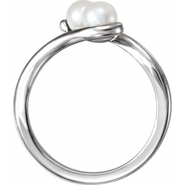 Two-Stone Pearl Ring Image 2 M. J. Thomas Jewelers, Ltd. Stratford, CT