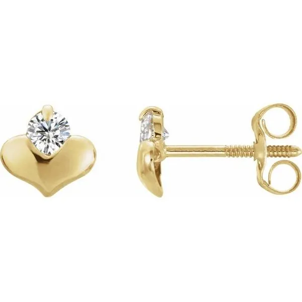 Youth Heart Earrings Hopman Jewelers Elkhart, IN