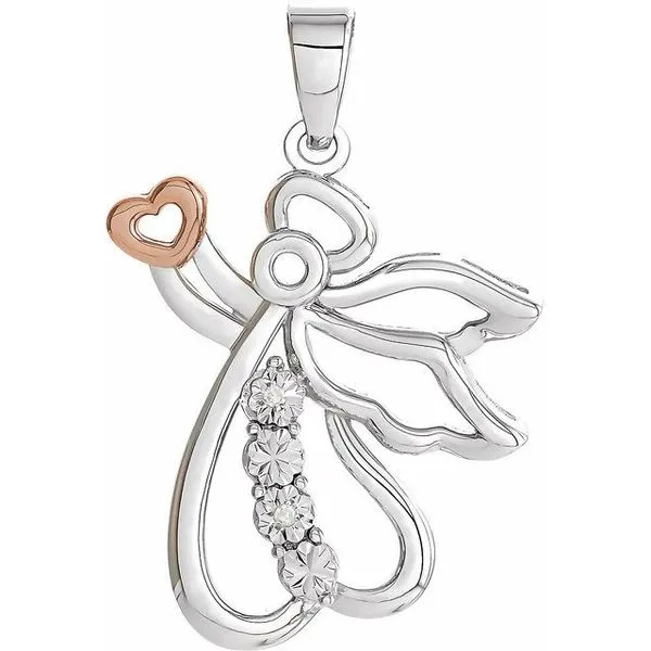 Accented Angel Pendant Hopman Jewelers Elkhart, IN